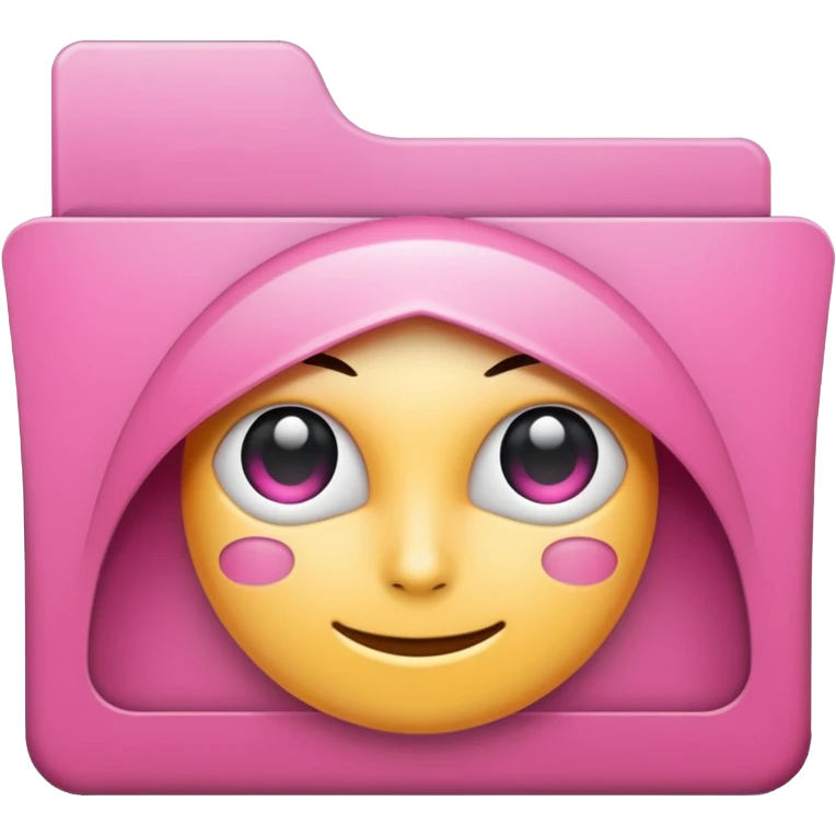 mix pink forward facing folder emoji