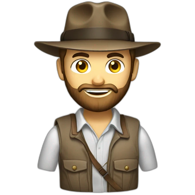 project manager with beard using a wip like indiana jones emoji