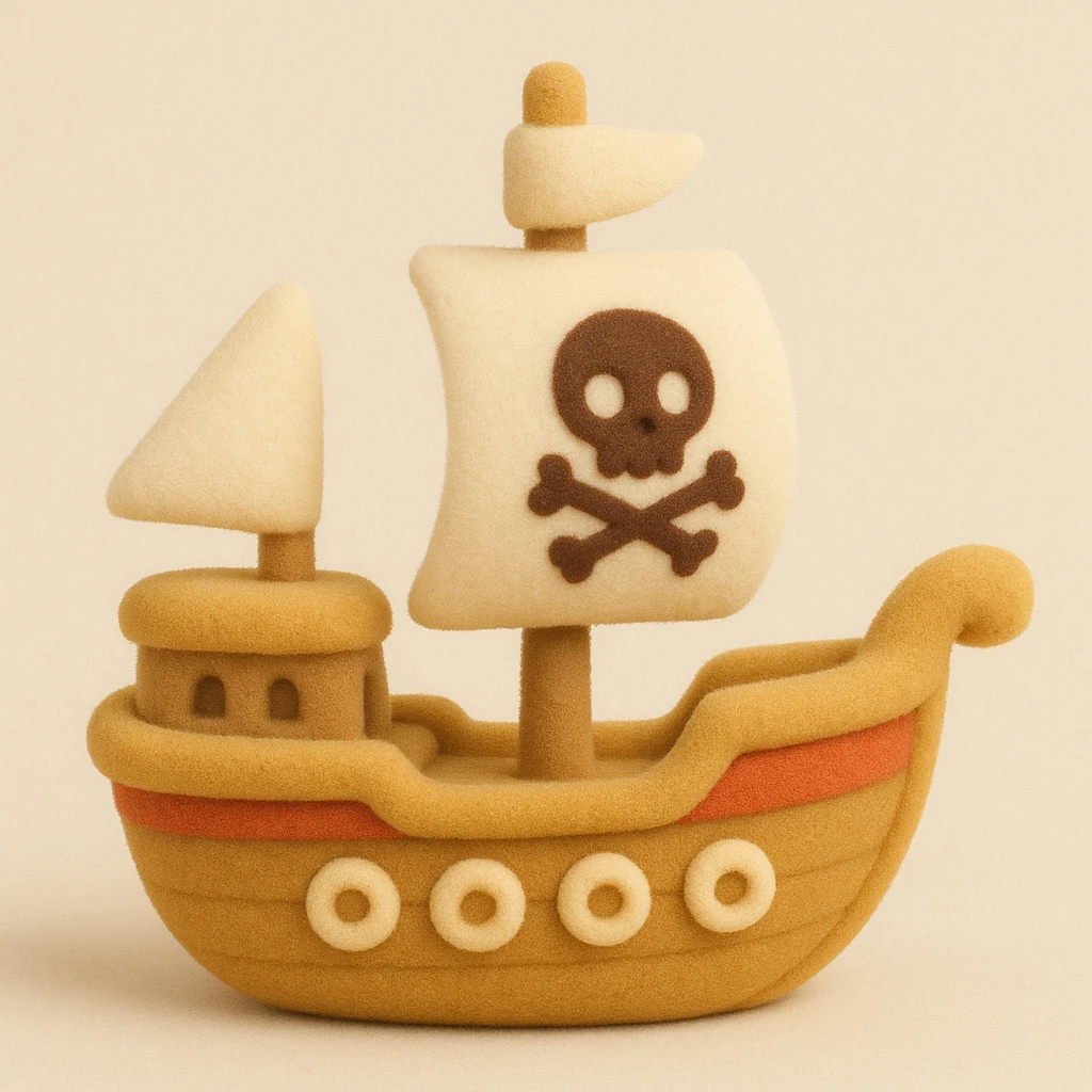 pirate ship emoji