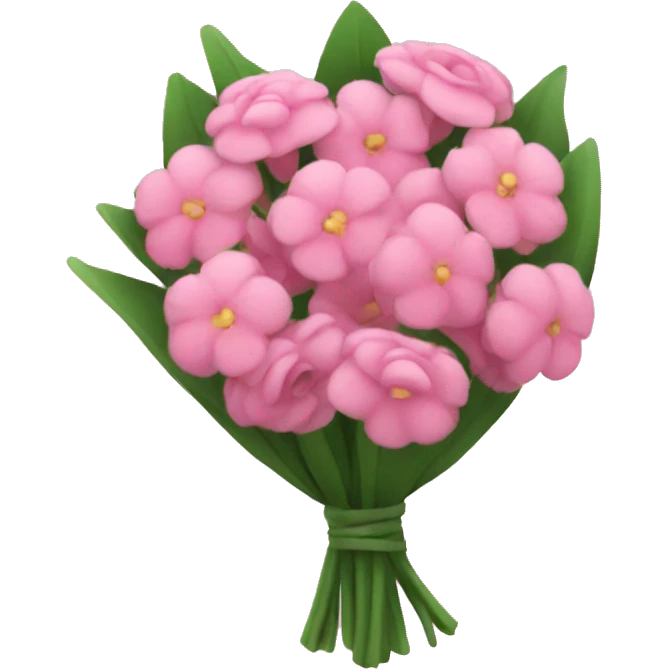 pink bouquet of flowers  emoji