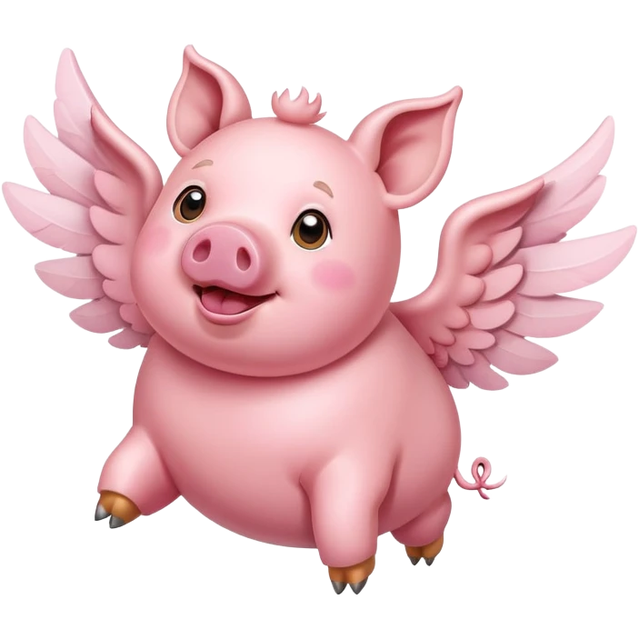 Flying pig emoji