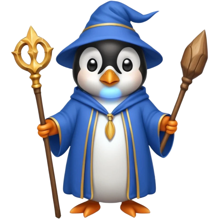 Penguin Wizard emoji