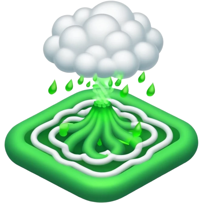 poisonous gas, isometric emoji