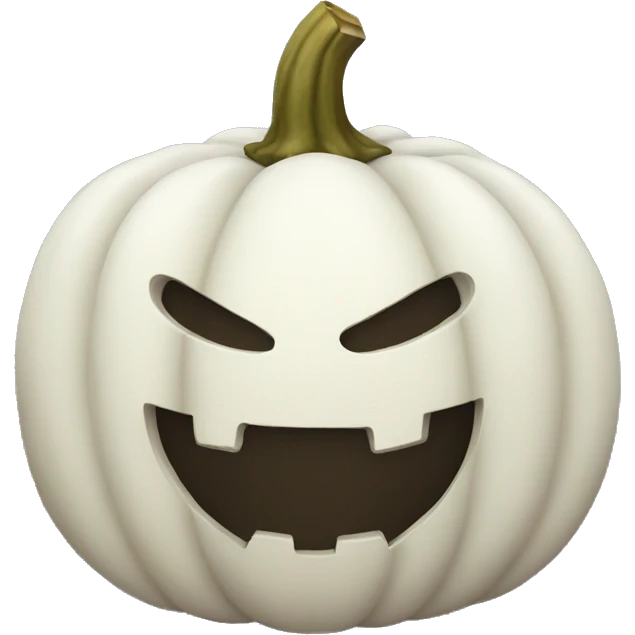 White pumpkin emoji