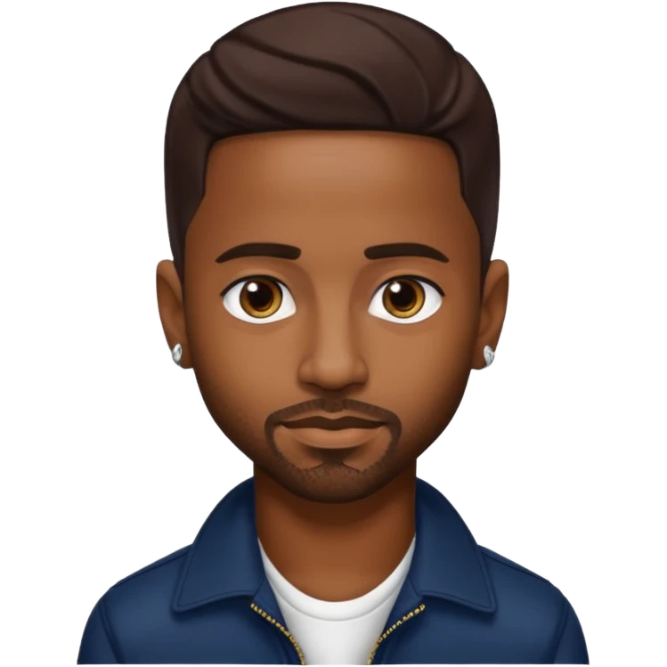Big Sean with dark brown hair emoji