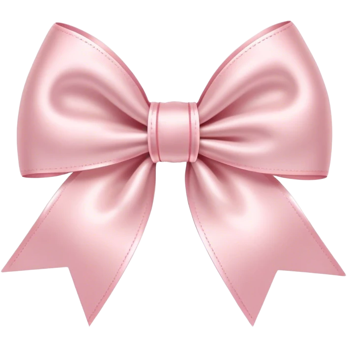 Pale Pink bow emoji