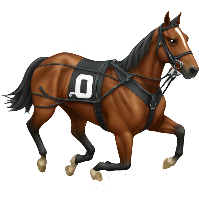 Harness racing horse emoji