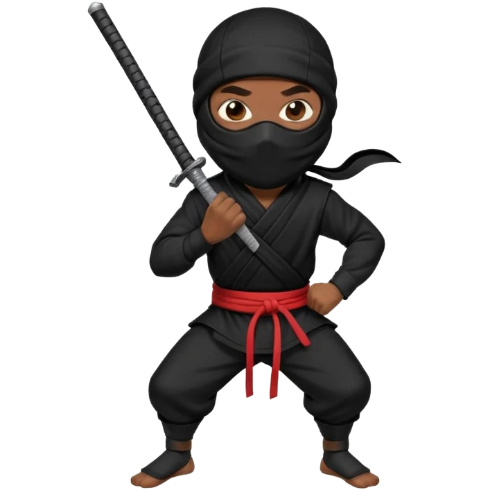 A sussy ninjaa ninja sticking his toung out emoji
