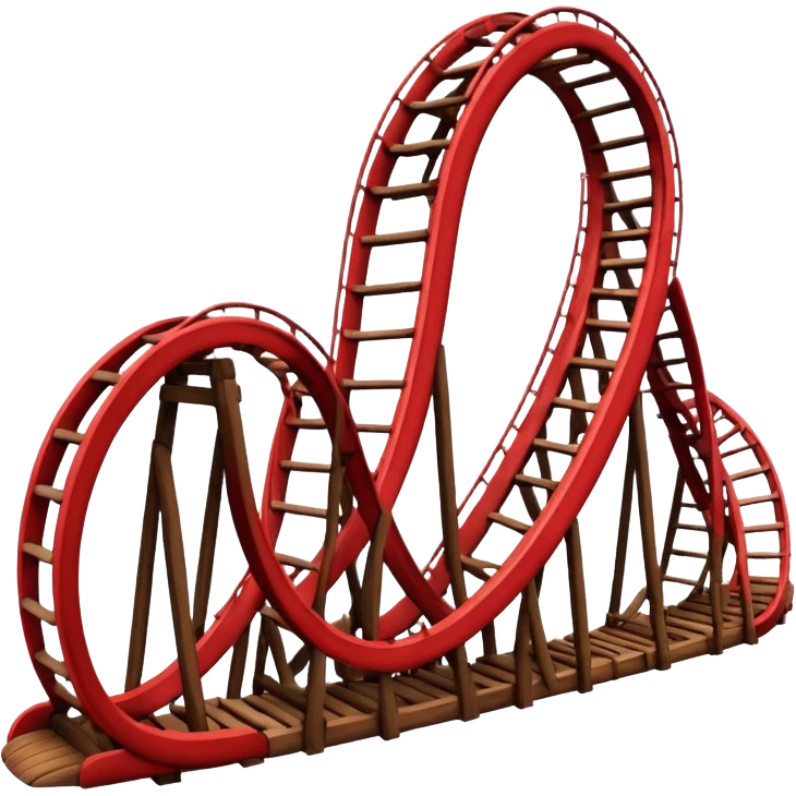 red roller coaster emoji