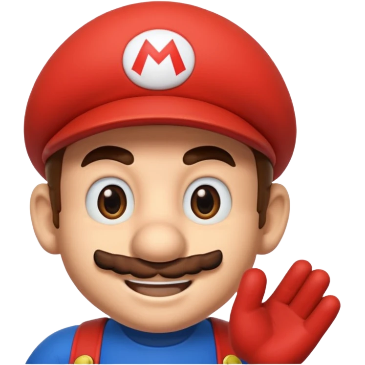 Super mario no gloves emoji