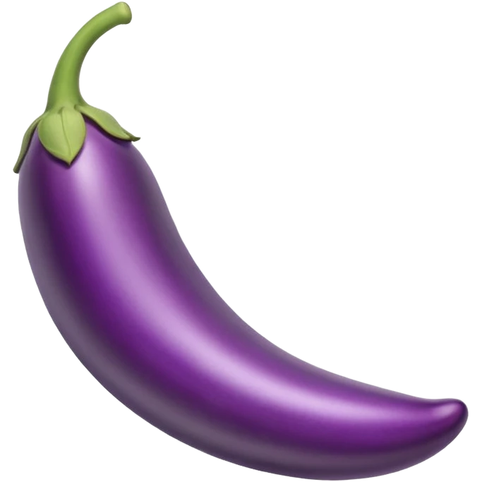 bent eggplant emoji