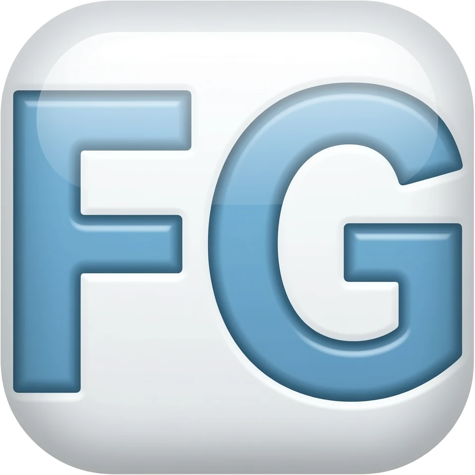 typography for the initials FG emoji