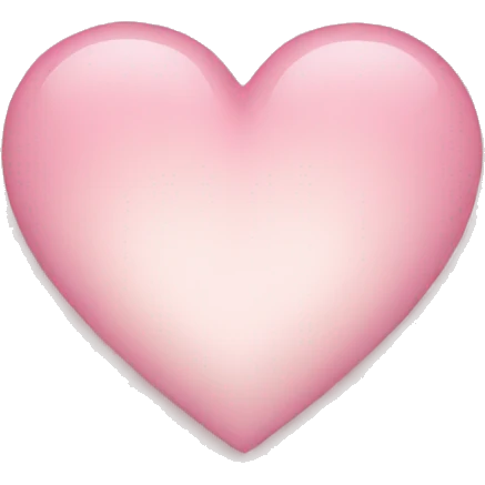 Light pink heart  emoji
