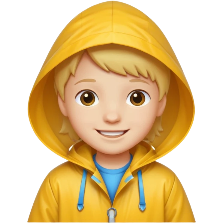 kid with raincoat emoji