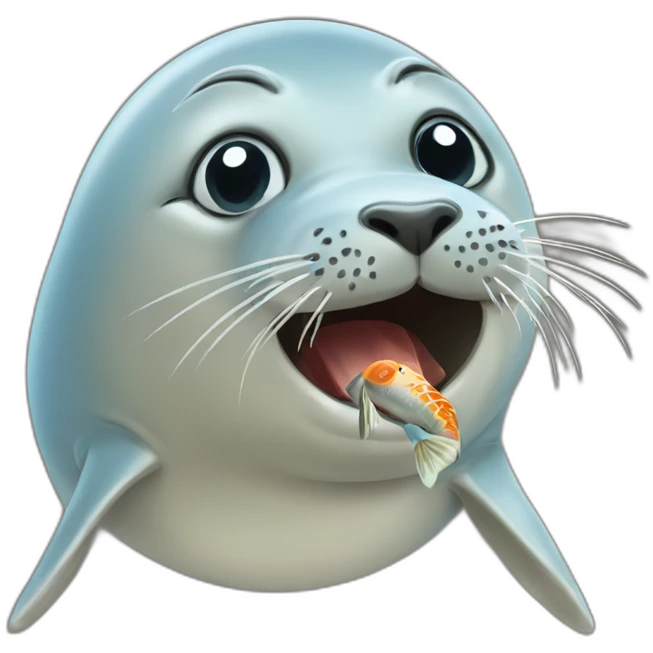 seal-eats-fish emoji