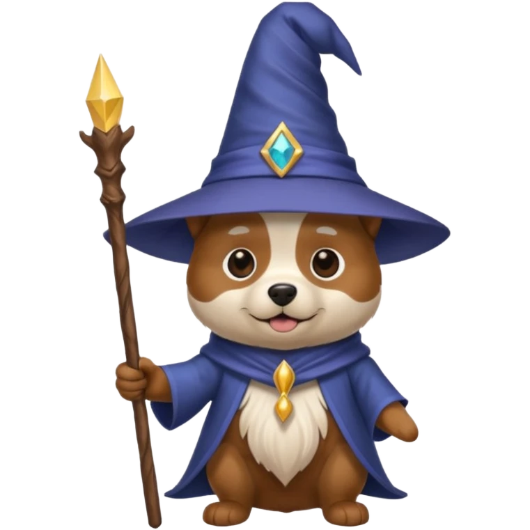 Dog wizard emoji