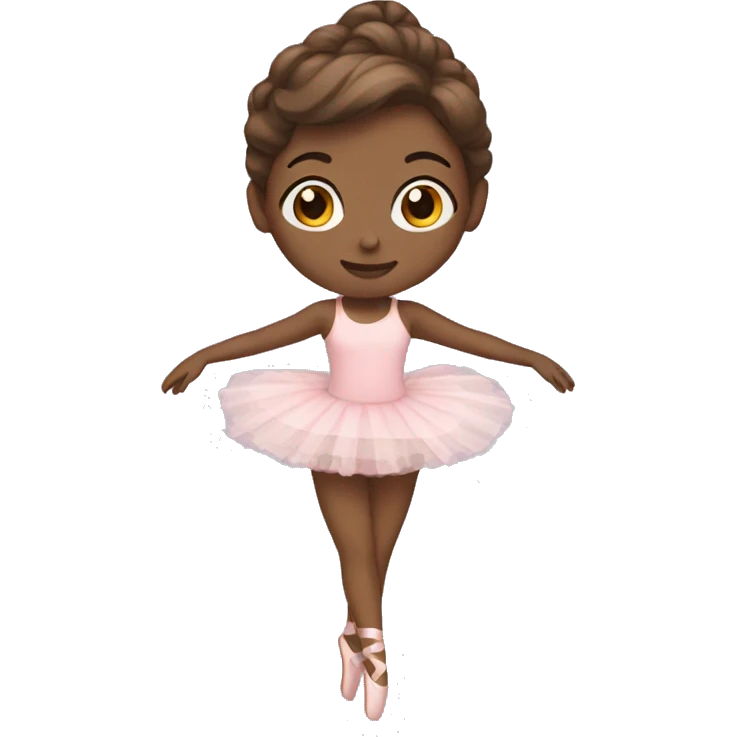 brown hair ballerina emoji