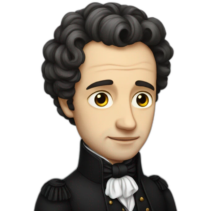 Pushkin with tears in his eyes emoji