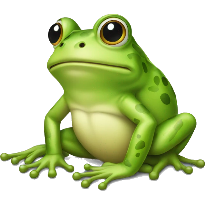 Frog sitting emoji