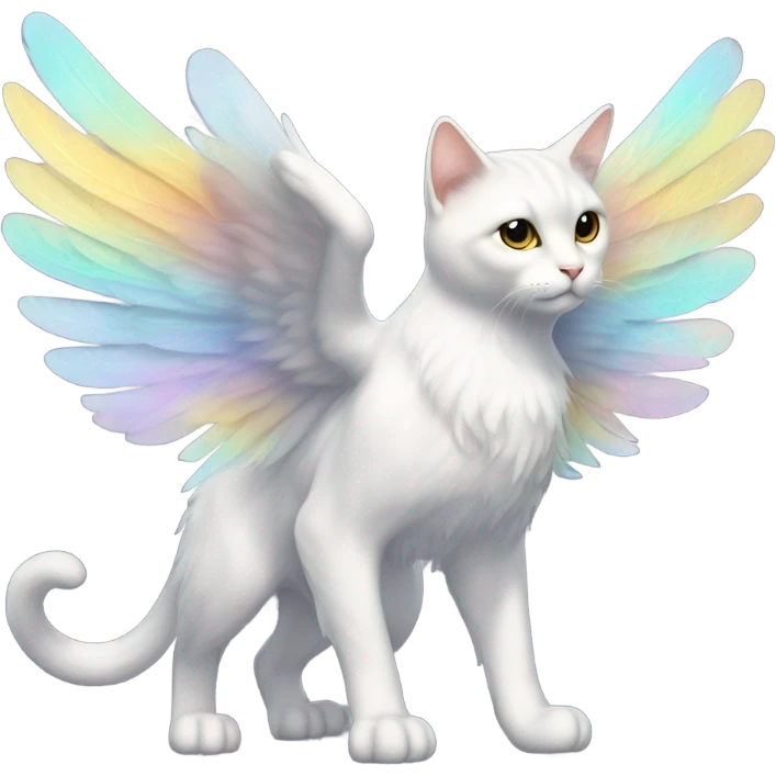 cat with angel wing emoji