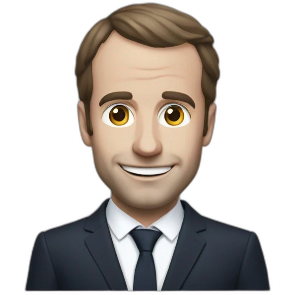 Macron qui joue à la ps4 emoji