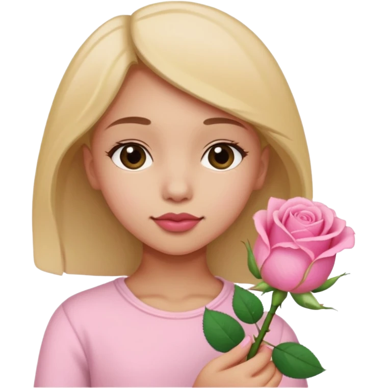 دختری که جوانه جانبی گل میگیره emoji