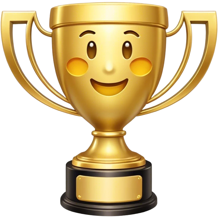 World record trophy that has a message icon emoji  emoji