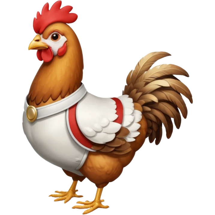 Chicken jokey emoji