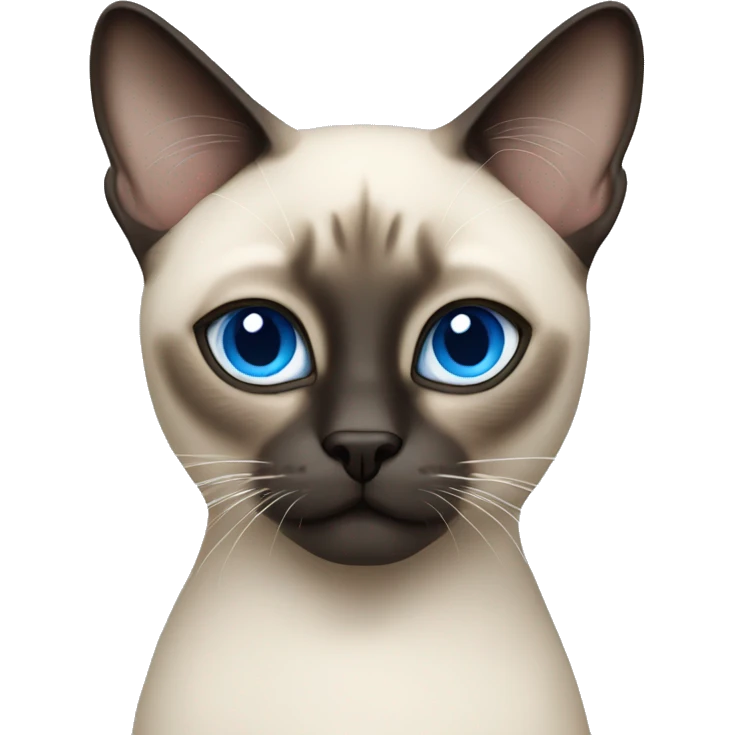 siamese cat with blue eyes emoji