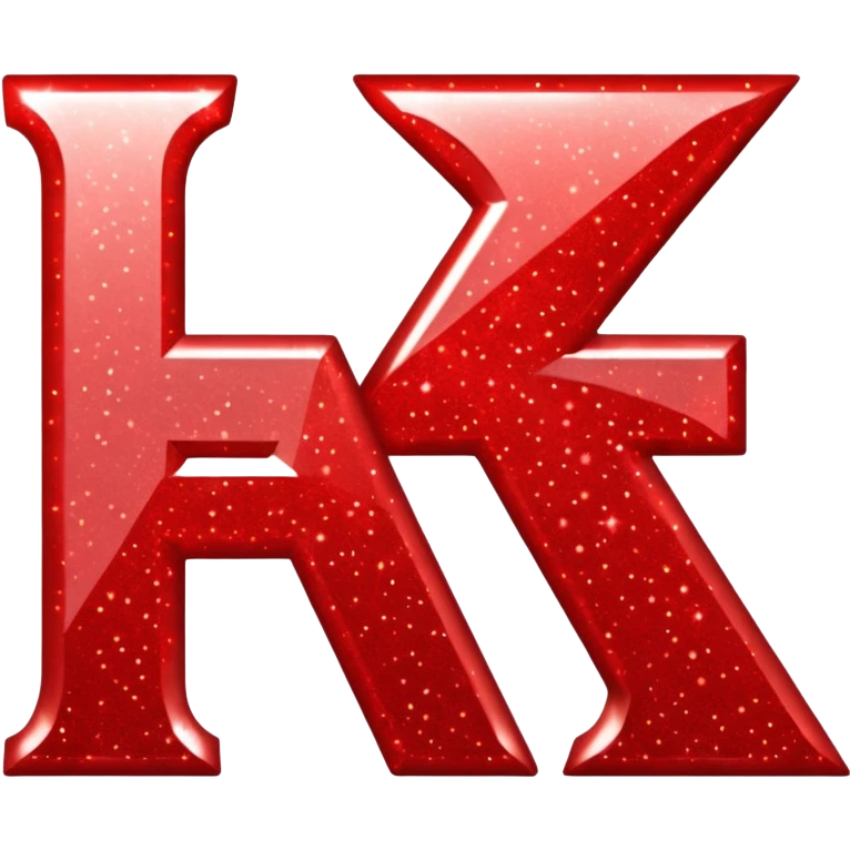 The word fox in red sparkly letters emoji