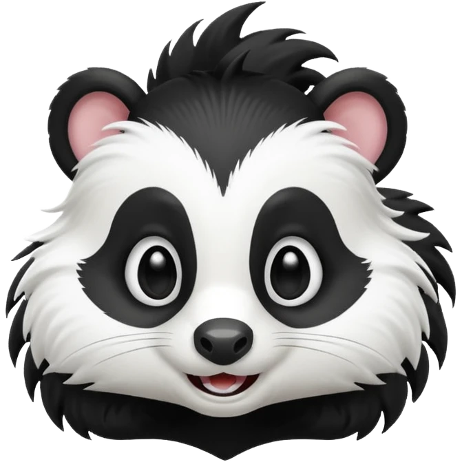 Evil cute skunk  emoji