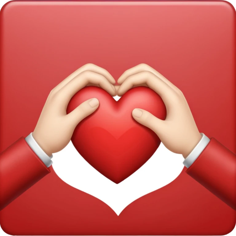 hand shake + Heart emoji