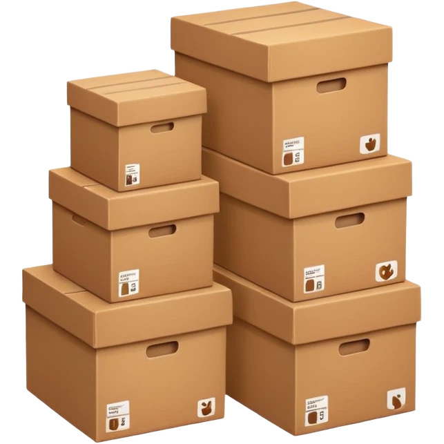 Moving boxes emoji emoji