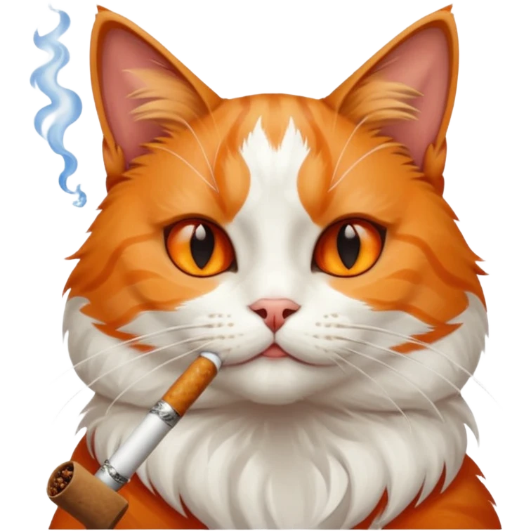 cat smoking blunt emoji