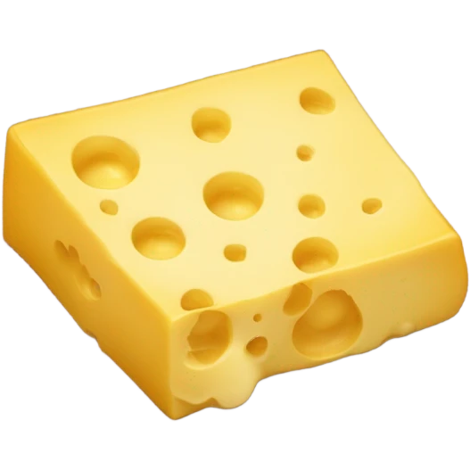 Queso amarillo con tocineta  emoji