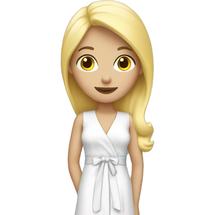Blonde girl peignoir  emoji