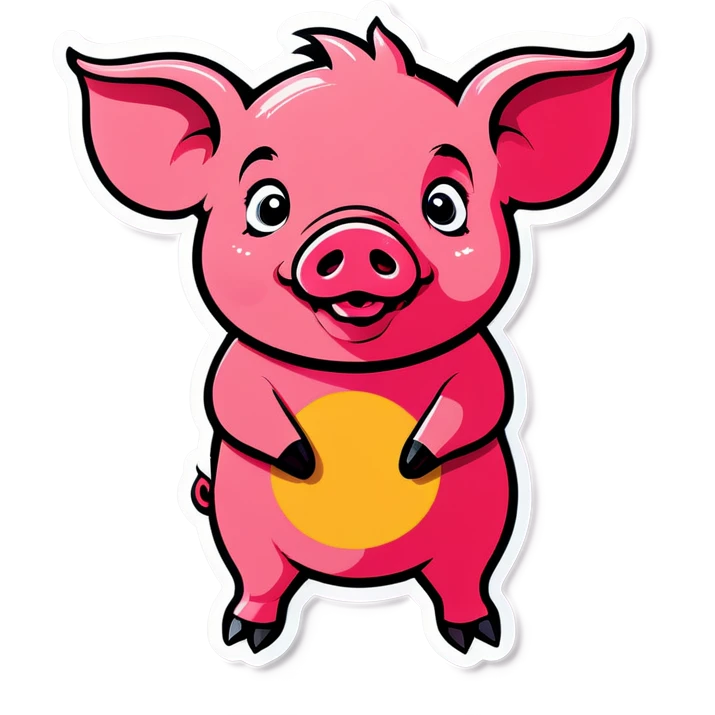 Tattoo pig emoji