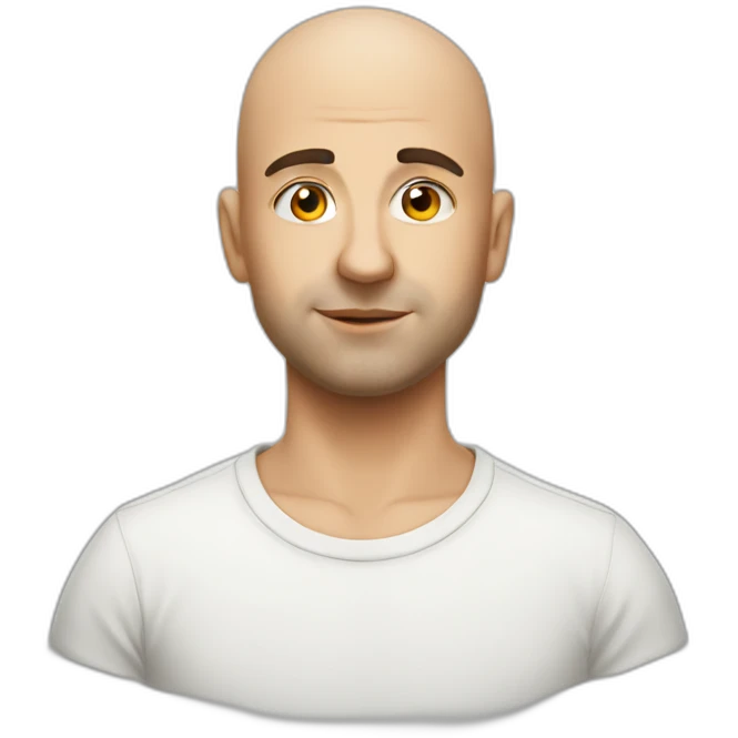 Italian young bald guy from Berlin emoji