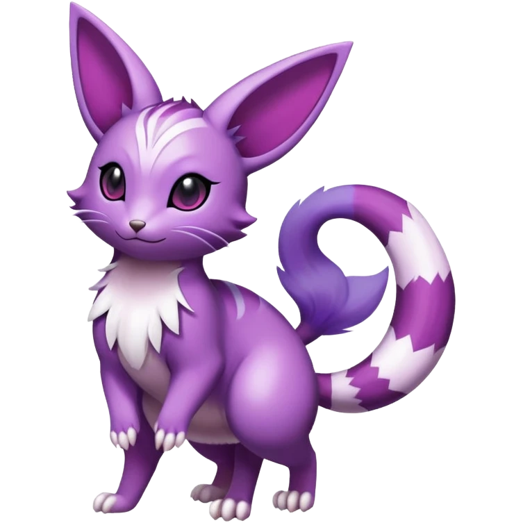 Shiny Furret-Espeon-Noibat-Hybrid (Full body) emoji