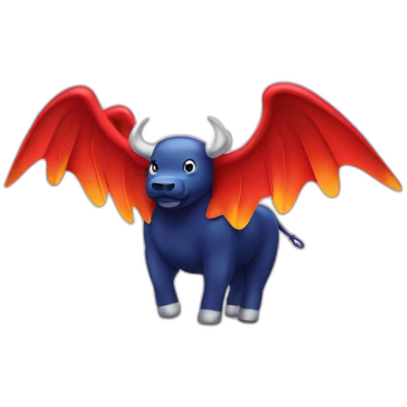 Red Bull with wings emoji