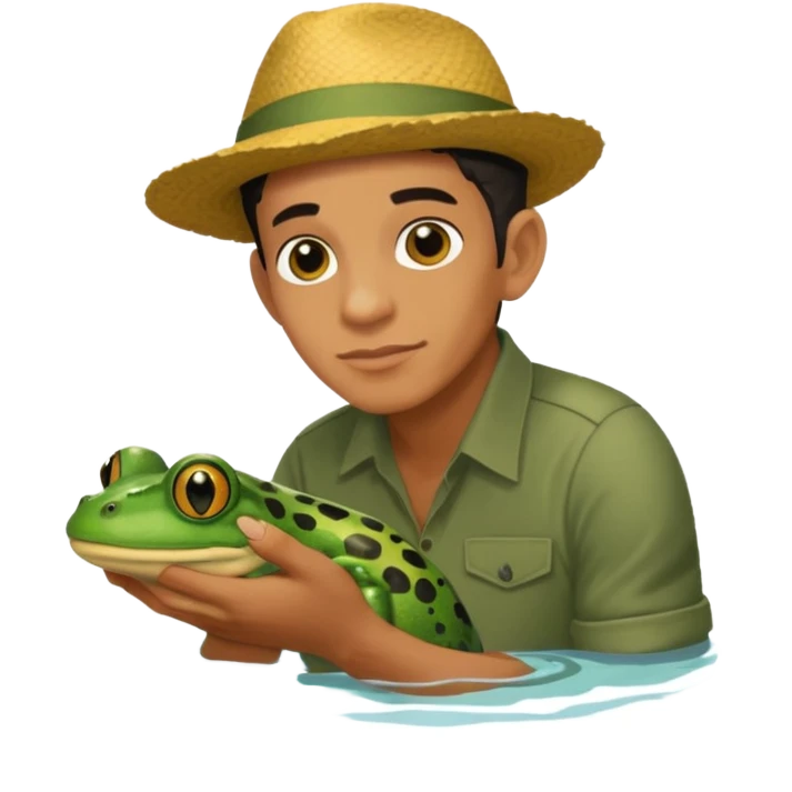 Charles Oliveira catches frog emoji