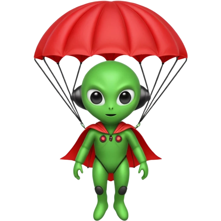 Alien with parachute  emoji