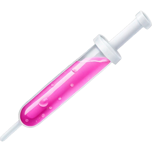 Pink pipette emoji