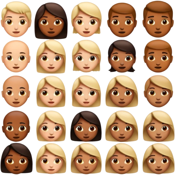 Different human emojis emoji