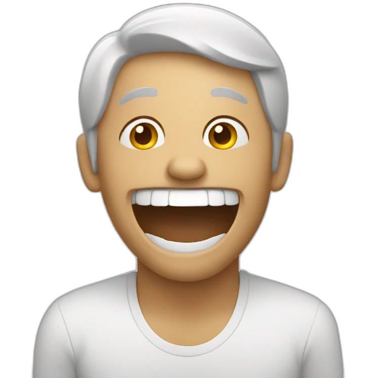 horizontal person laughing emoji