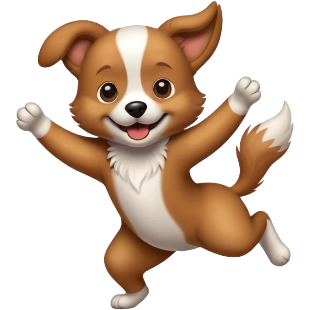 Dog dancing  emoji