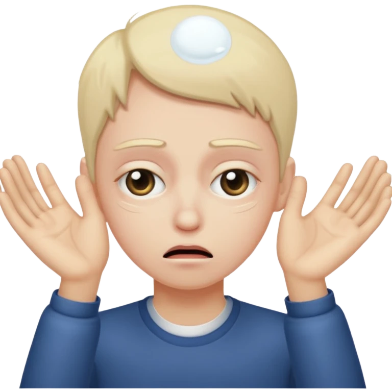 exasperated person pulling down eyelids with hand emoji