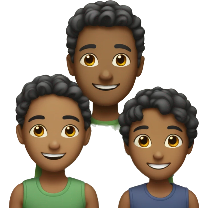 3 Sister & 3 brothers smiling emoji
