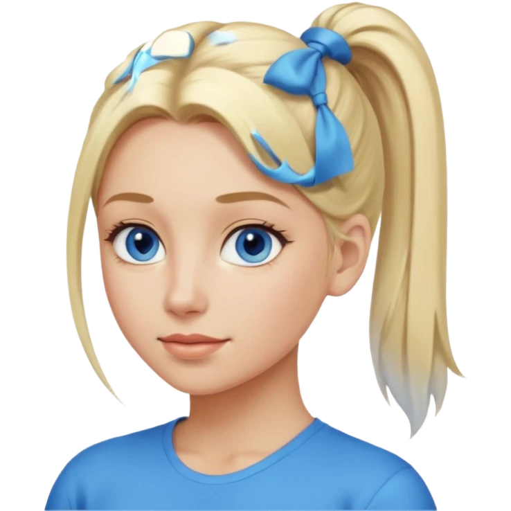 👱🏻‍♀️ i need an image like this with blone hair in a pony tail emoji