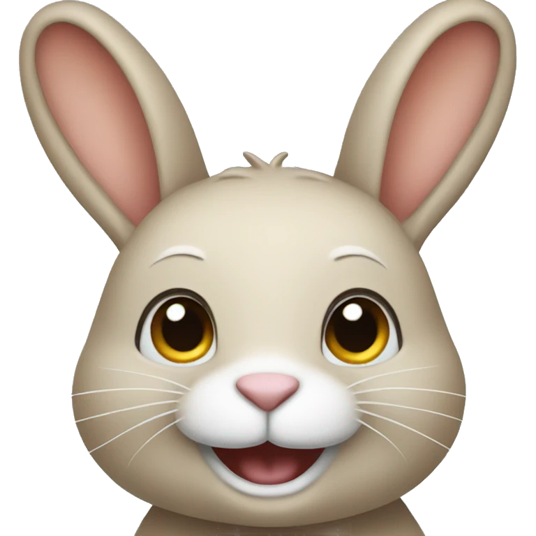 Rabbit smiling emoji